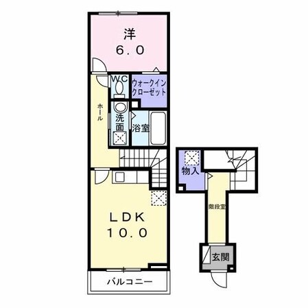 コンフォートパレスの物件間取画像